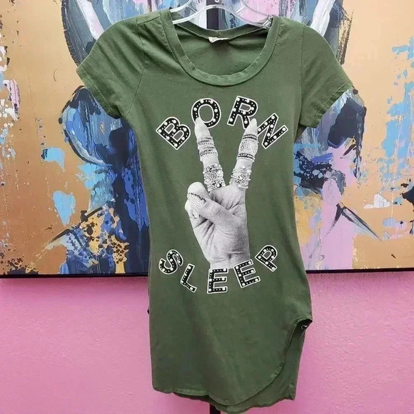 Bling Bling Born to Sleep Nightshirt - Picture 1 of 6